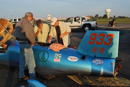 Chuk's Bonneville Car at the Ohio Mile